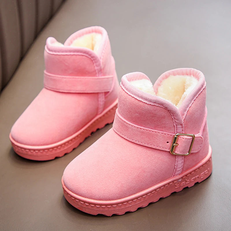 Kids Winter Snow Boots Warm Anti Slip Shoes for Boys Girls