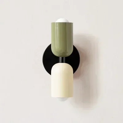 Nordic Colorful Wall Lamp Bedside Macaron Style Bedroom Corridor Lighting Decor