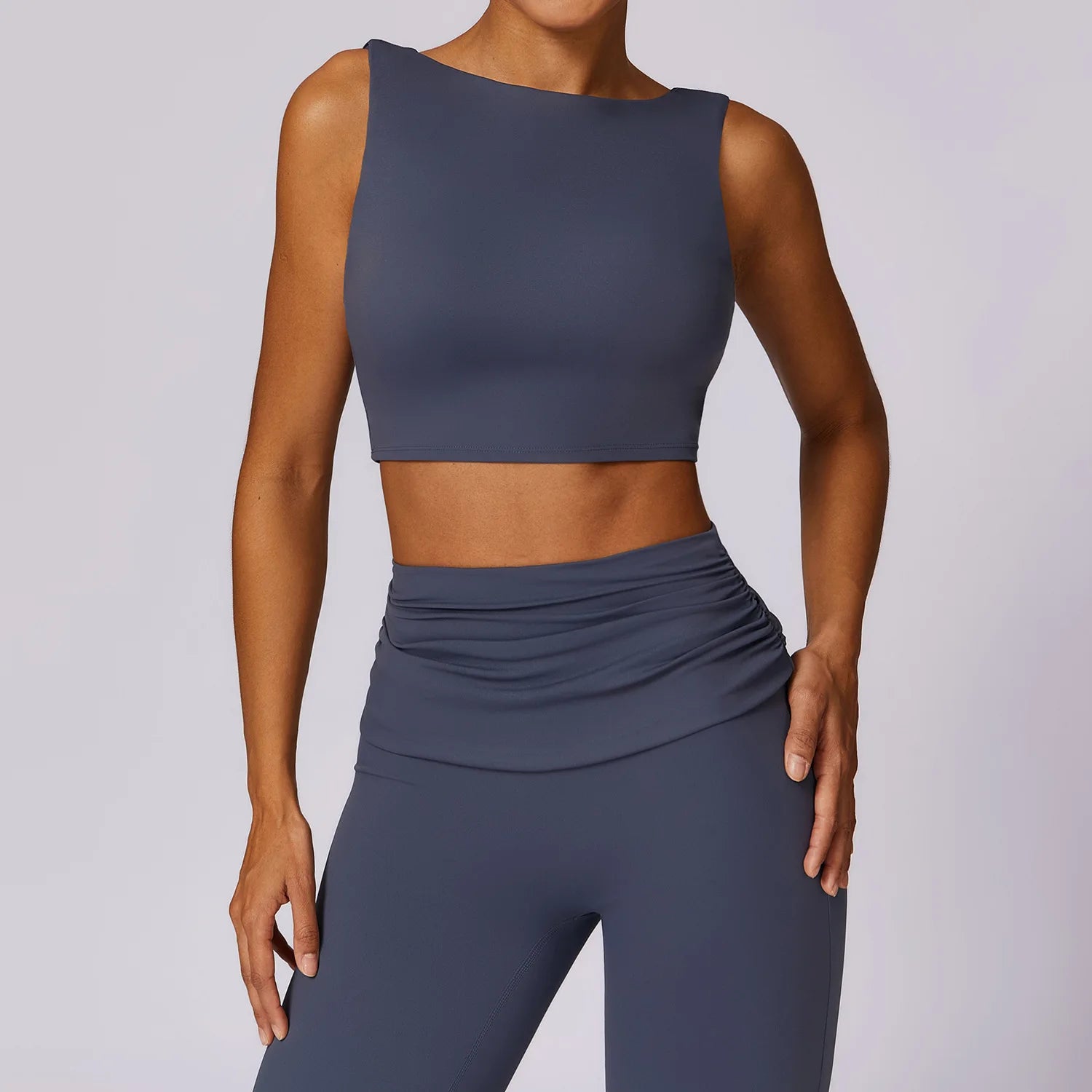 Women’s High Support Open Back Sports Bra with Removable Pads