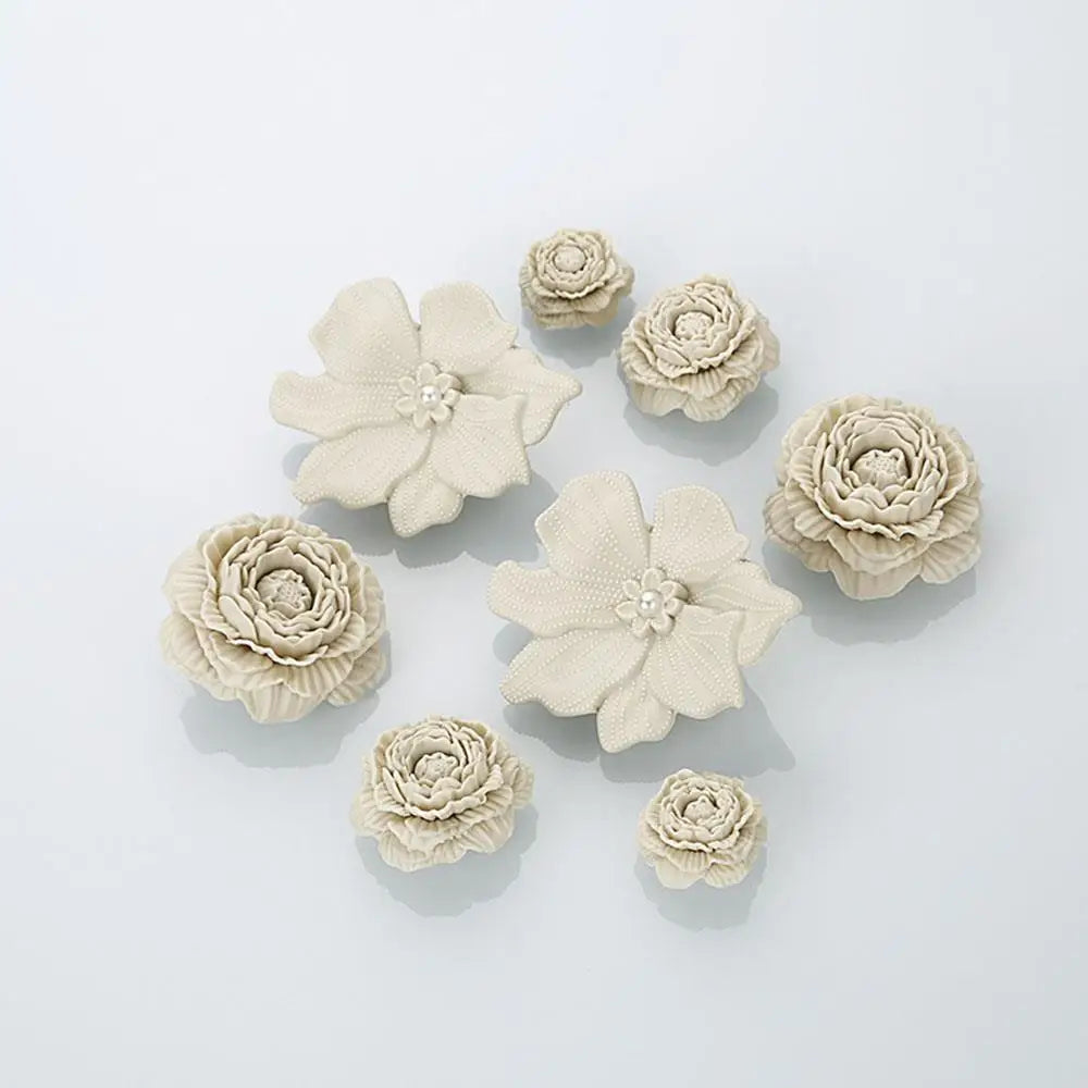 Flower Shoe Charms Set 3D Buckle Decorations Accessories for Clogs Women