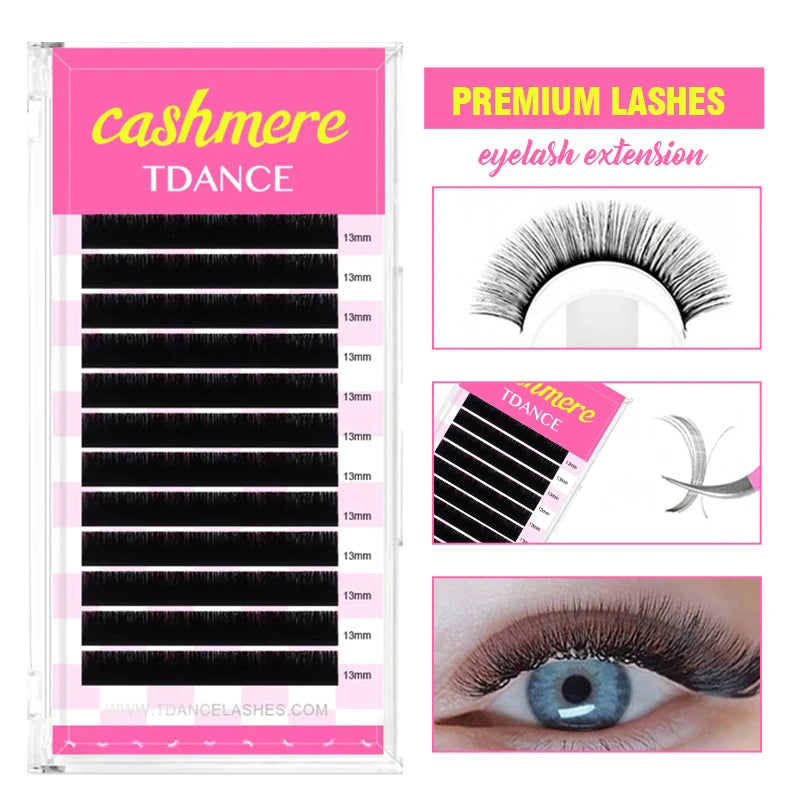 Cashmere Lash Extensions – Soft Matte Individual Eyelash Extensions for Volume & Natural Look