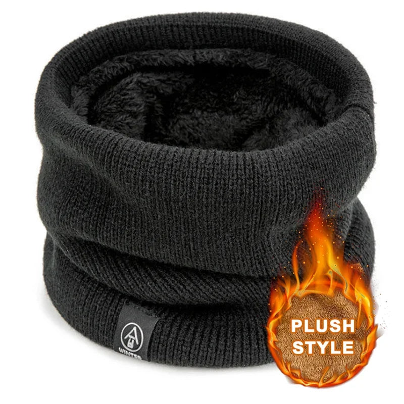 Knitted Neck Warmer Winter Scarf Face Cover for Men Women Outdoor Sport