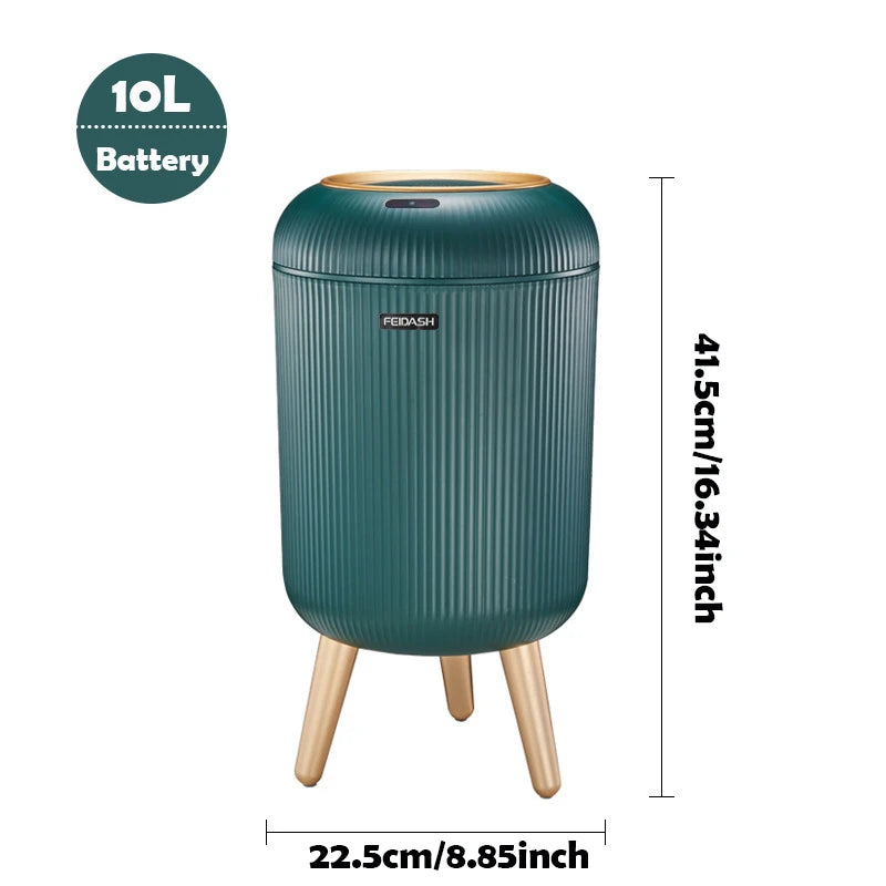Automatic Sensor Trash Can with Lid Smart Motion Bathroom Kitchen Bin