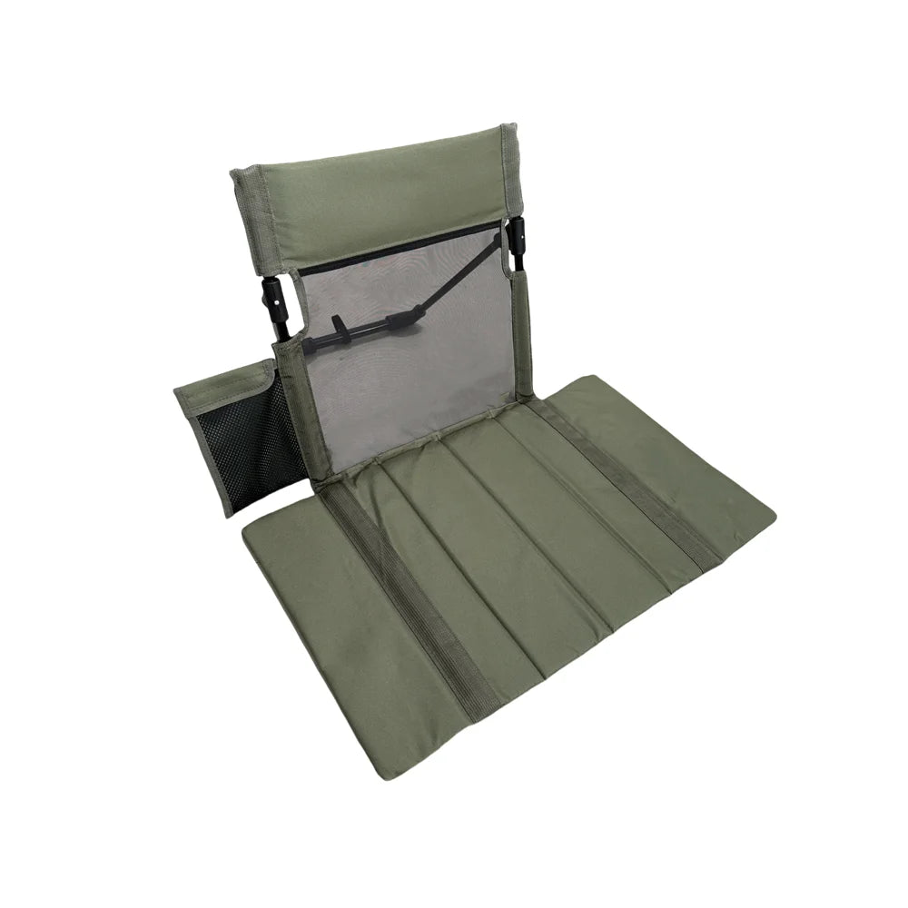 Foldable Camping Floor Chair Oxford Cloth Backrest Cushion