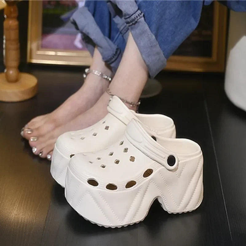 Women’s 9cm Platform Clogs Thick Sole EVA Summer Slippers