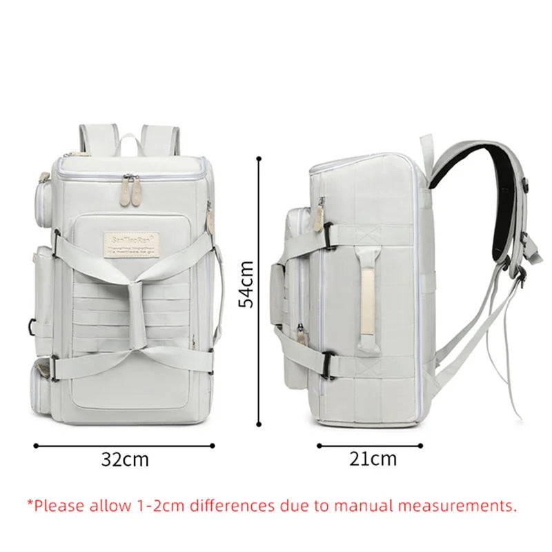 Large Capacity Gym Backpack Waterproof Travel Bag Wet Dry Separation Fitness Training Backpack