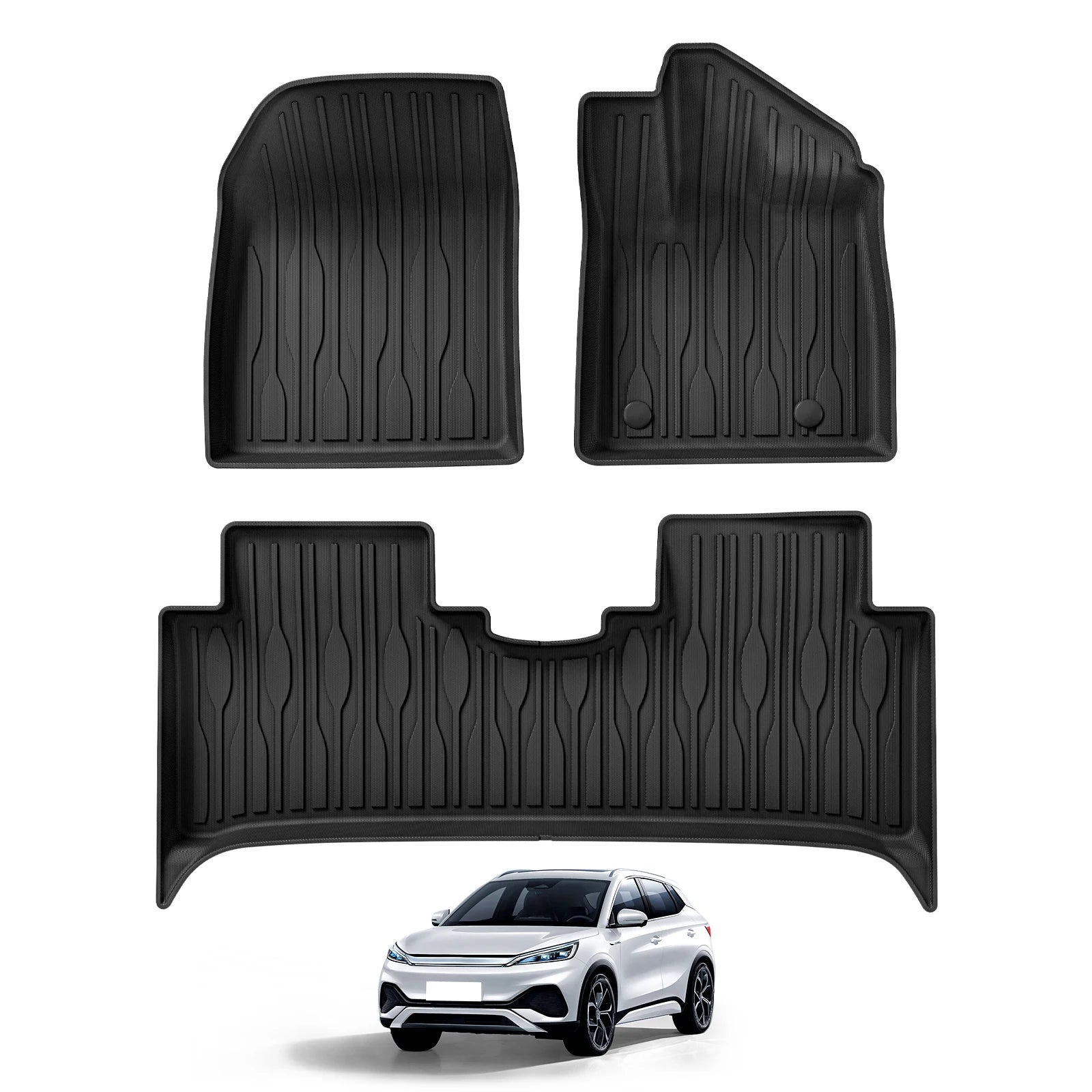 BYD ATTO 3 Floor Mats & Cargo Liner – Custom Fit Waterproof TPE Interior Protection Set