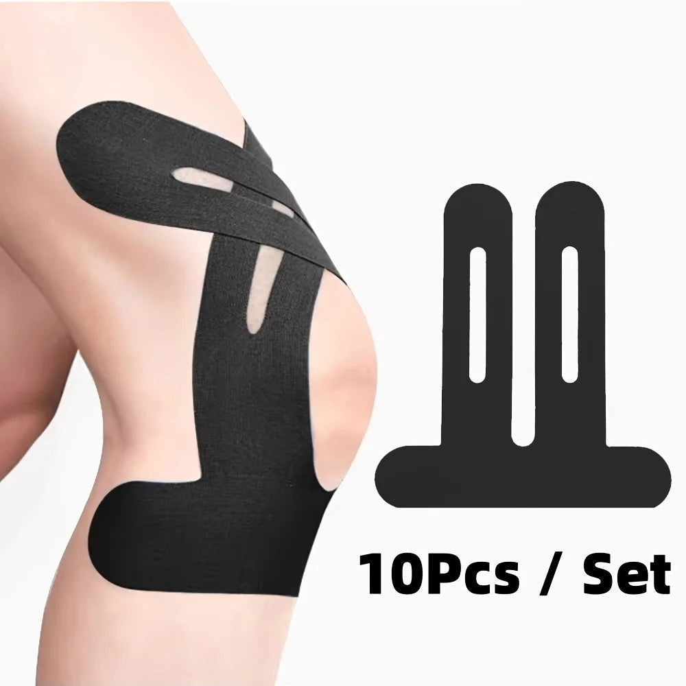 Pre Cut Kinesiology Knee Tape Support Waterproof Elastic Athletic Pain Relief Tape