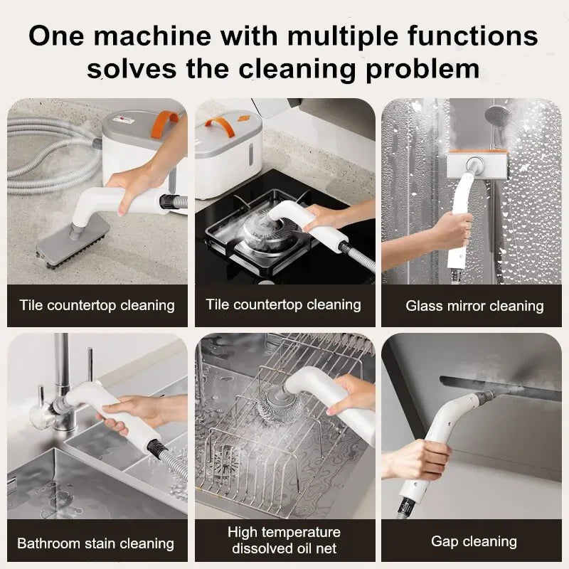 Handheld High Temperature Steam Cleaner Kitchen Hood Deep Cleaning Sanitizing