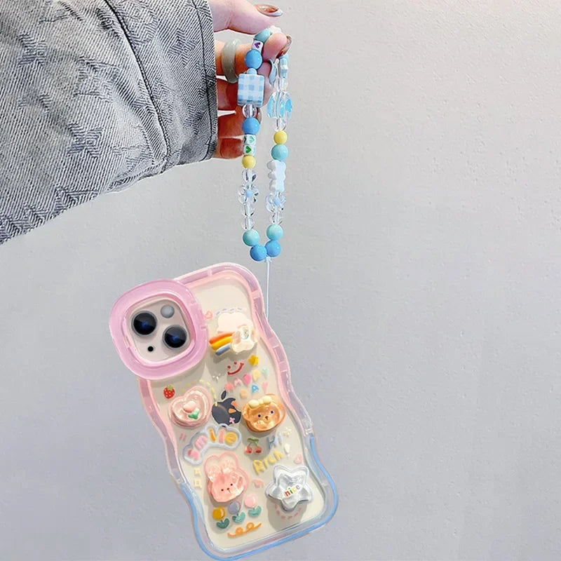 Bead Bracelet Chain Holder iPhone Case