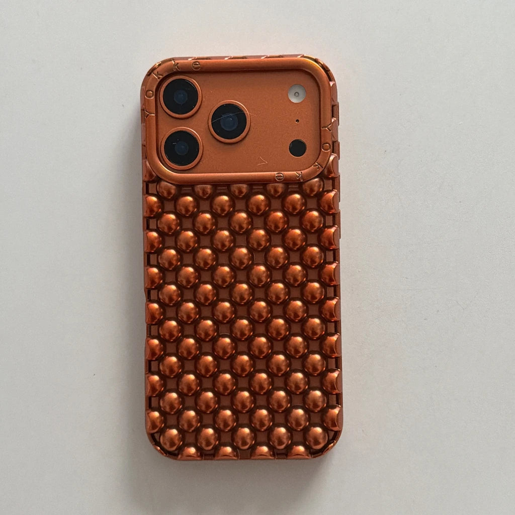 Stereoscopic Hollow Pearl Bead Shockproof iPhone Case