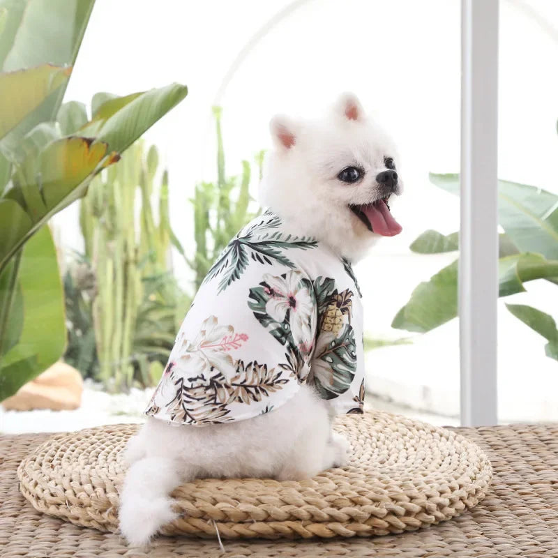 Dog T-Shirt Summer – Thin Breathable Beach Pet Clothes for Small Dogs, Puppy, Cat