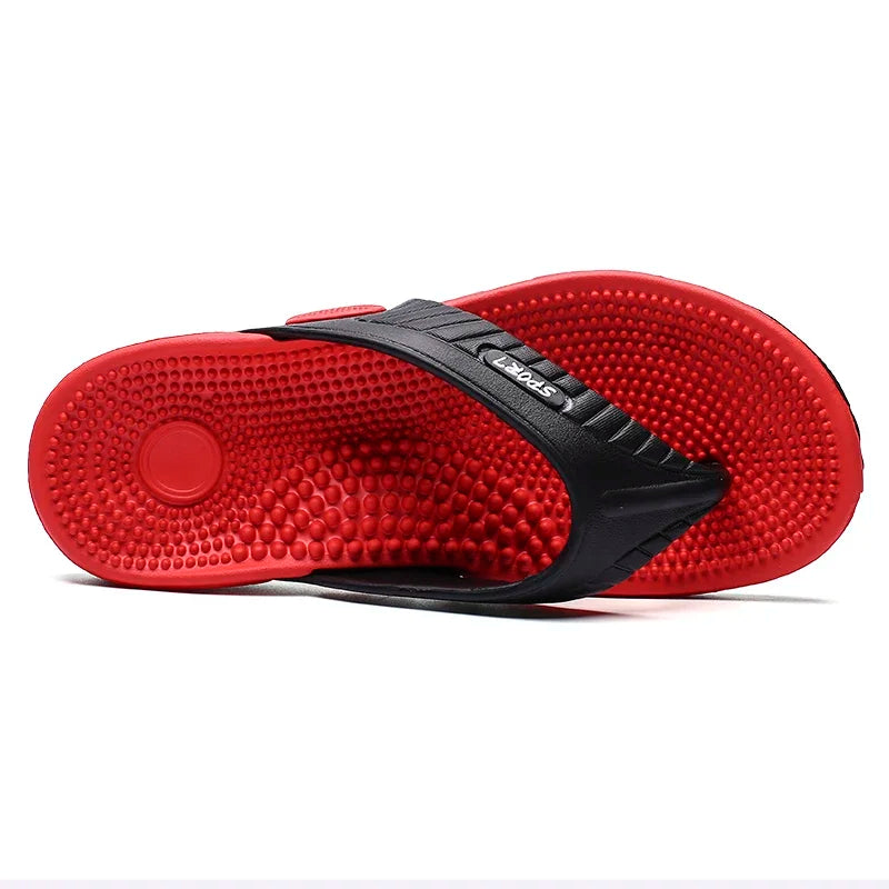 Massage Flip Flops Men Acupressure Sole Anti-Slip Comfortable Beach Sandals