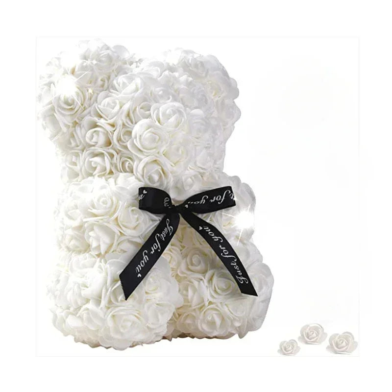 Eternal Rose Teddy Bear Gift for Mom
