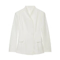 Women Slim Fit Suit Set High Collar Blazer and Casual Trousers Two Piece Outfit