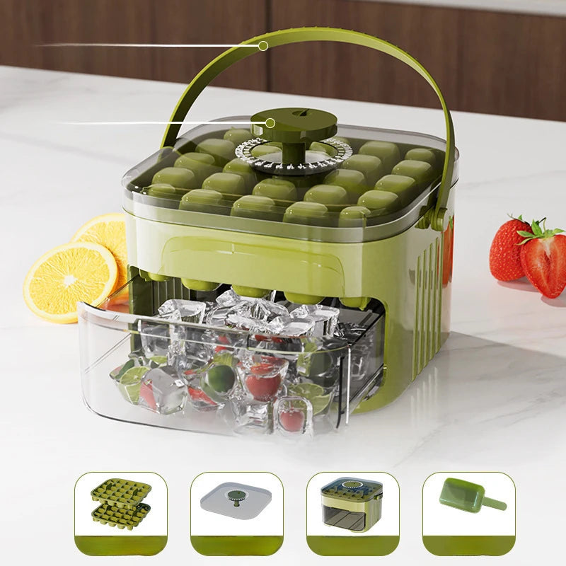 Ice Cube Maker with Storage Bin