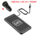 Car Wireless Charger Silicone Non Slip Fast Charging Phone Charging Pad Station
