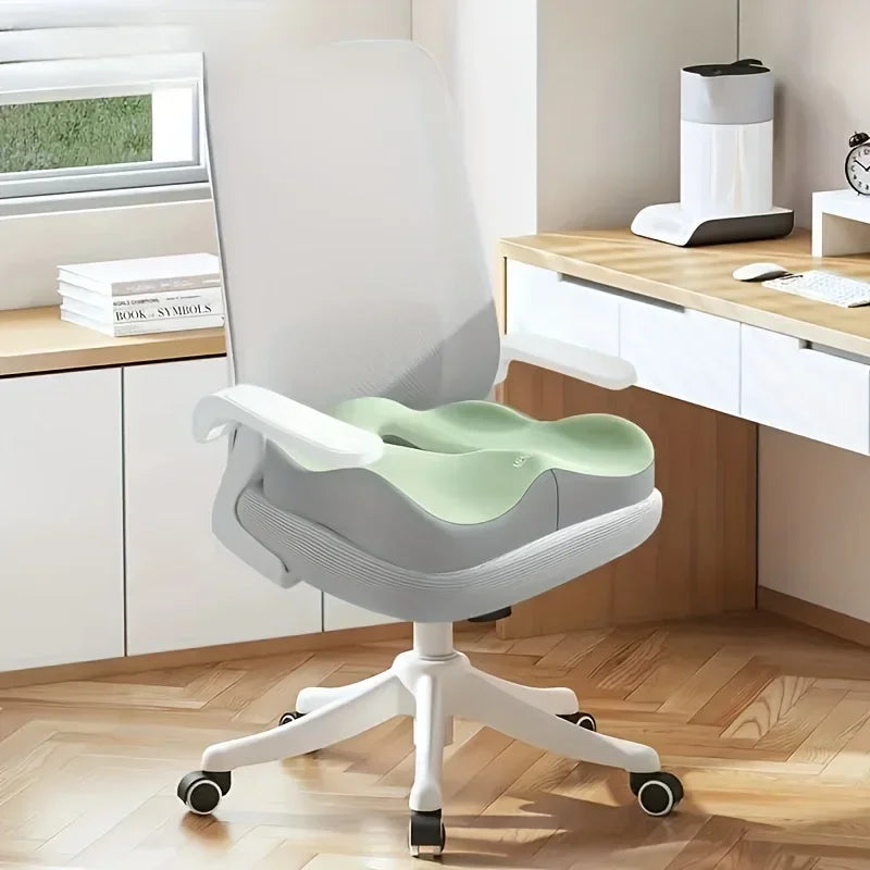 Memory Foam Seat Cushion Ergonomic Support Washable Cover Car Office Chair Pad