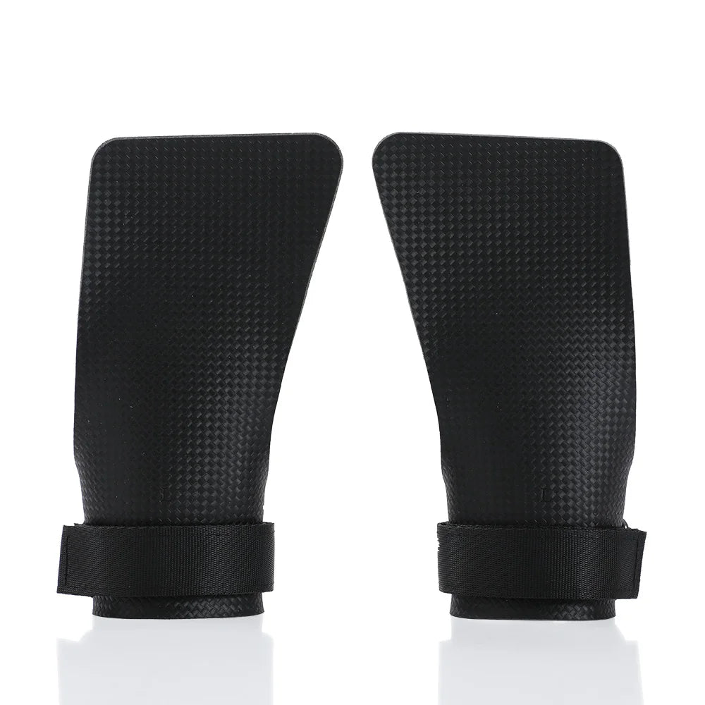 Carbon Fiber No Finger Hole Hand Grips Crossfit Pull Up Gym Palm Protector
