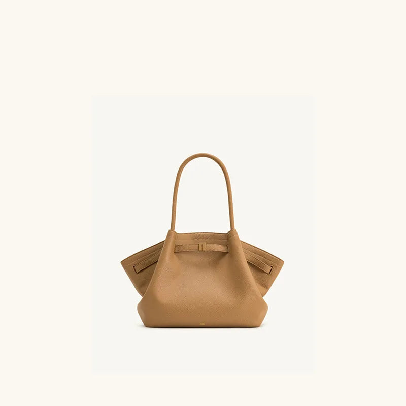 Dumpling Shoulder Bag Large Capacity Women Tote Handbag Minimalist Style