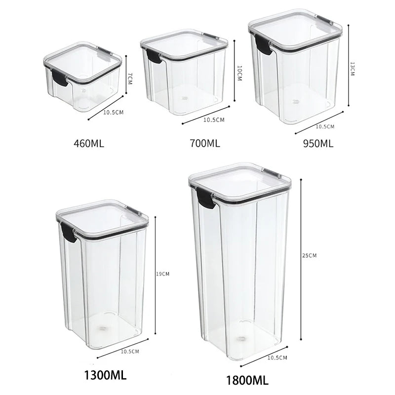 Sealed Jars Kitchen Grain Storage Organizer