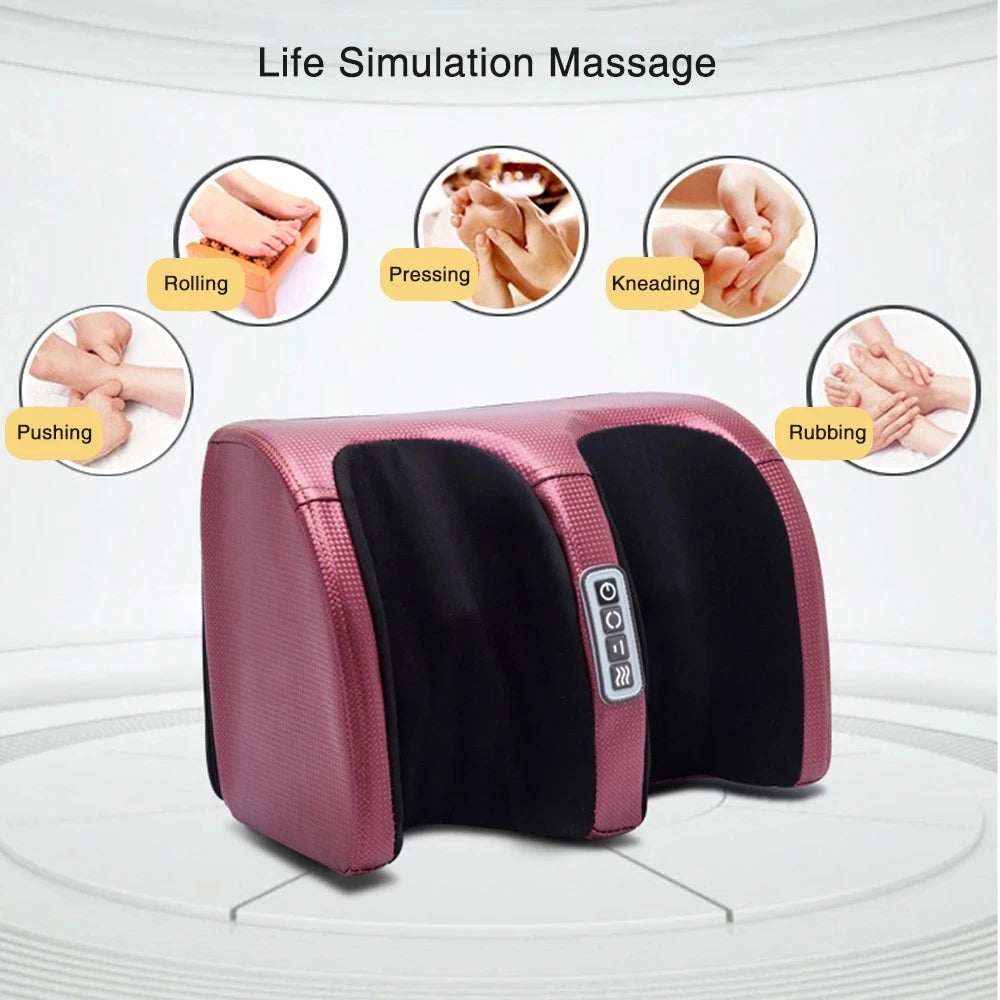Electric Shiatsu Foot Massager with Heat Deep Tissue Kneading Foot & Calf Relaxation Machine
