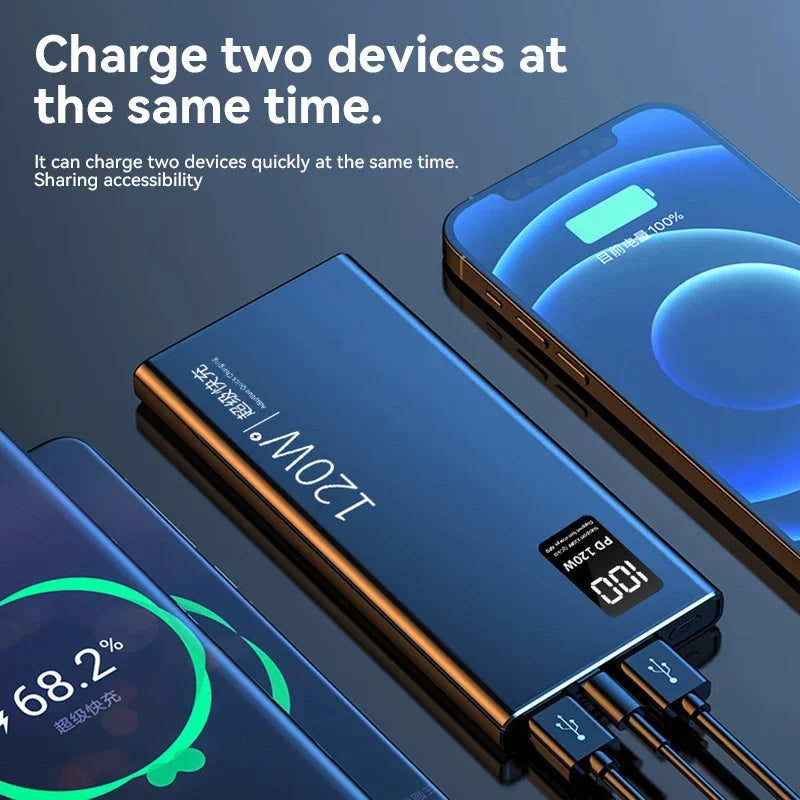 Power Bank 80000mAh High Capacity Portable Charger LED Display External Battery for iPhone Xiaomi Samsung