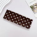 Polka Dot Yoga Headband Sweat Absorbent Sports Hairband