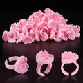 Disposable Glue Ring Cup – Eyelash Extension Adhesive Holder Finger Ring for Lash Artists