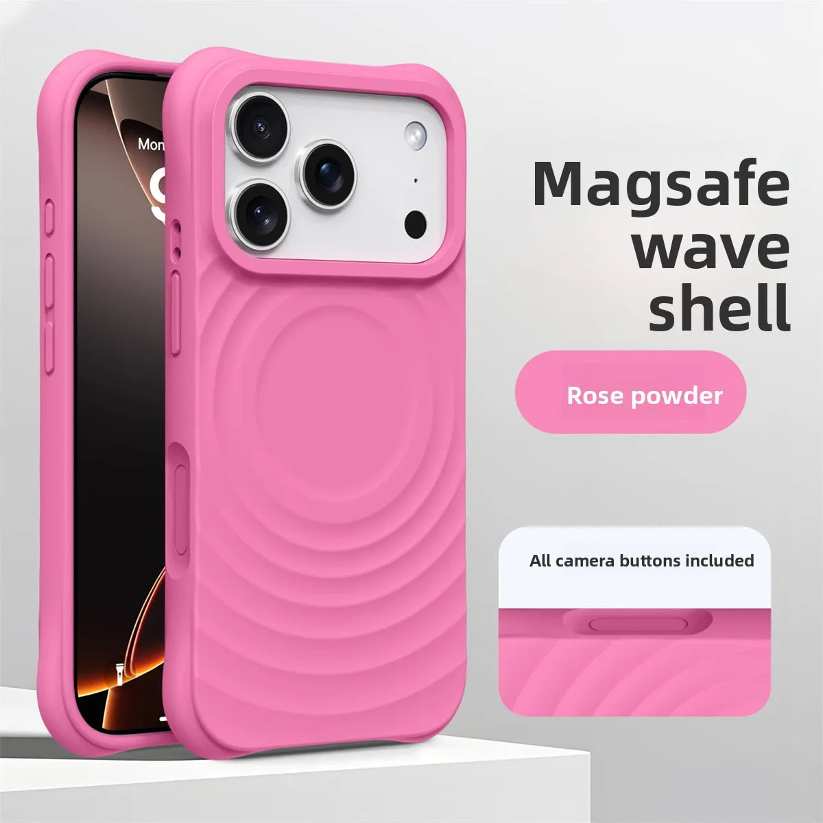 Official Water Ripple Silicone MagSafe Magnetic Soft iPhone Case