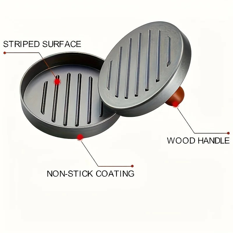 1PC Non-Stick Burger Press Patty Maker