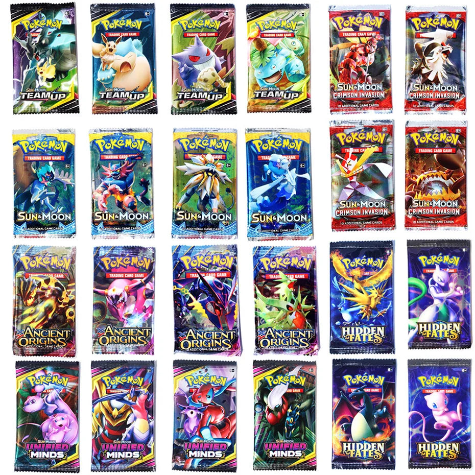 324PCS Pokémon Sun Moon XY Evolutions Booster Card Box