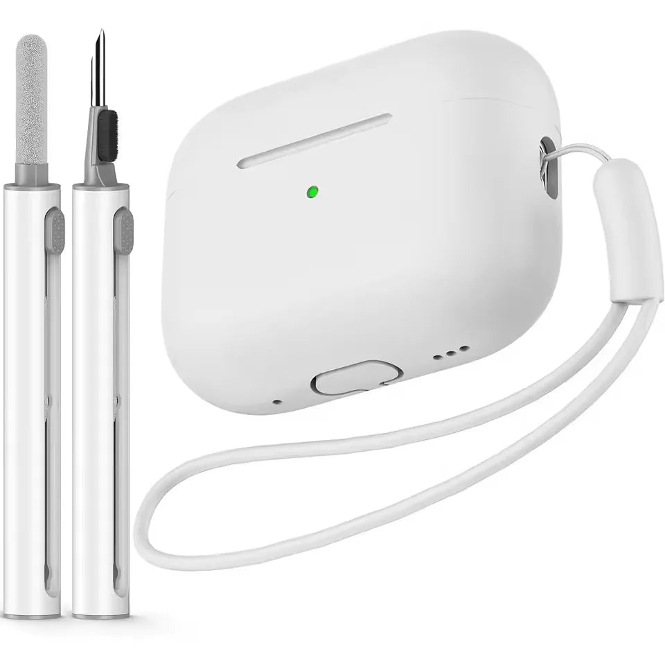 AirPods Pro 2 Case with Cleaning Pen Kit Silicone Protective Cover for AirPods Pro 1 2 Shockproof Wireless Charging Earbuds Case