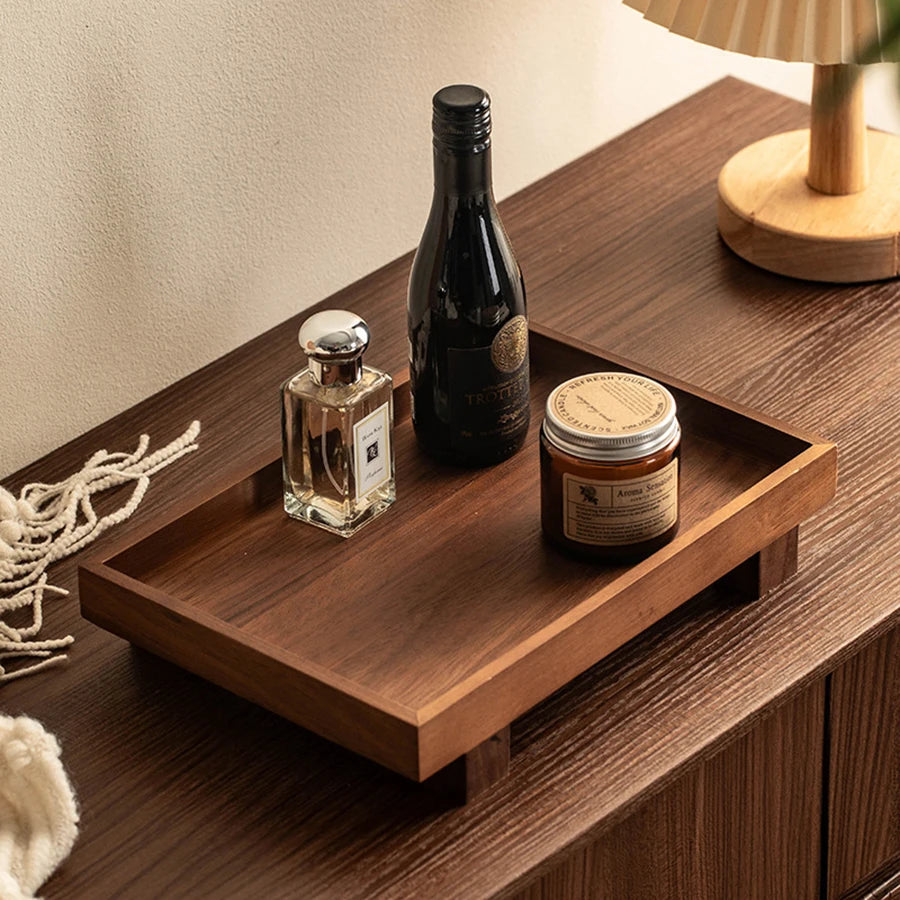 Wooden Tea Tray Gongfu Tea Ceremony Coffee Serving Storage Tray