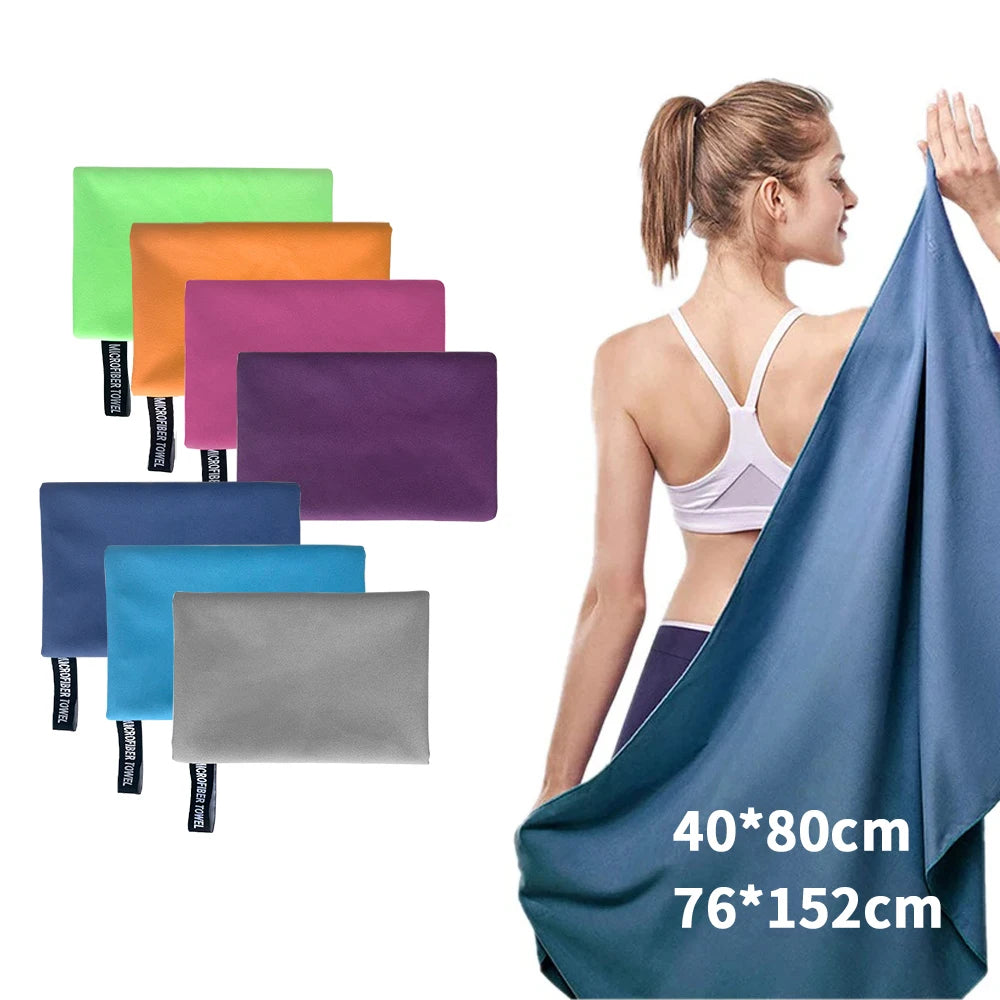 Ultra Absorbent Microfiber Towel Quick Dry Compact Sports Outdoor Towel