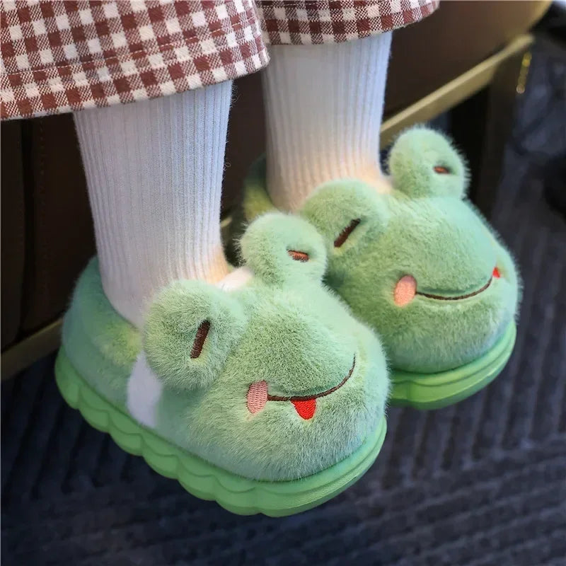 Baby Cartoon Animal Cotton Slippers Soft Warm Non Slip Shoes