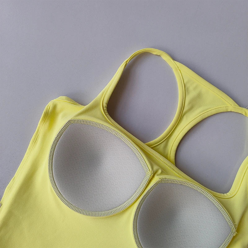 Women Sports Bra Vest Shockproof Padded Yoga Fitness Top