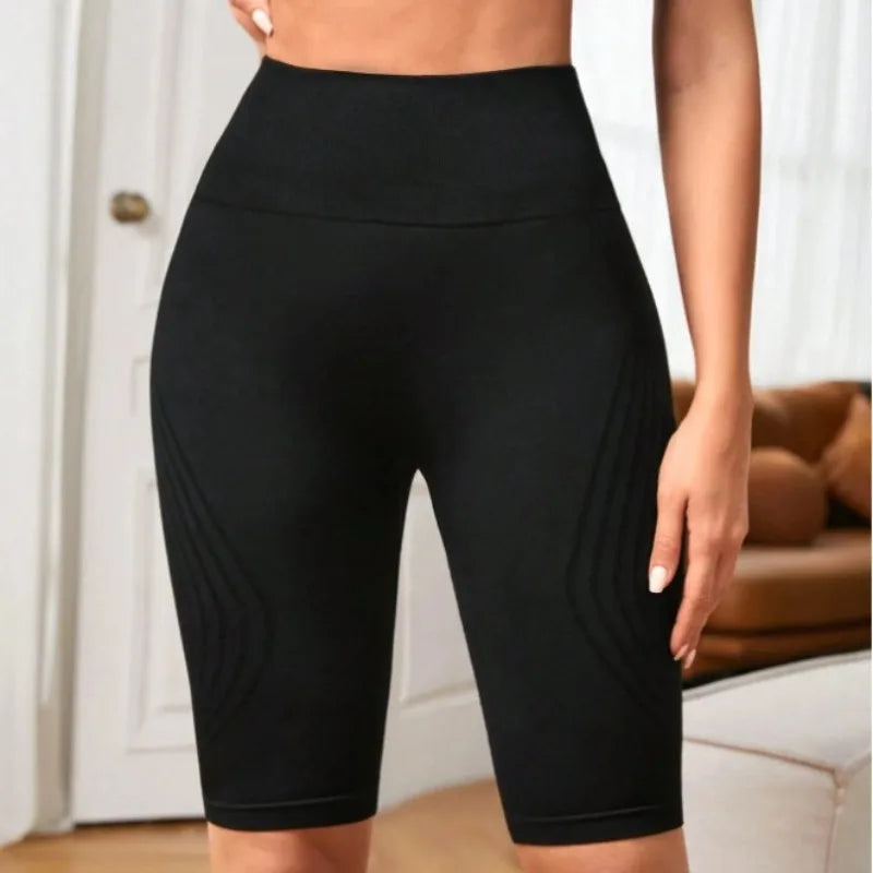 Women’s High Waist Seamless Yoga Shorts Hip Lift Workout Running Shorts