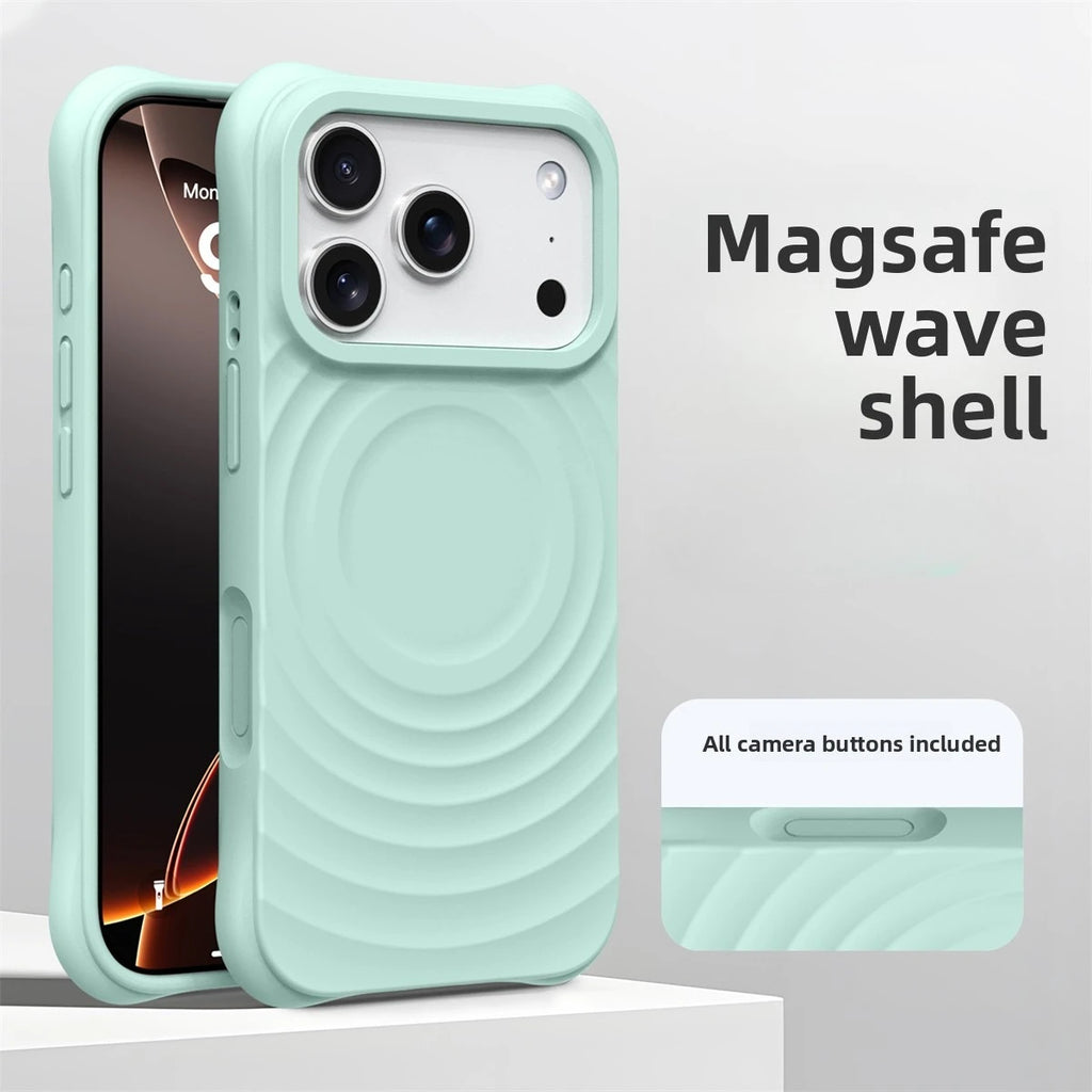 Official Water Ripple Silicone MagSafe Magnetic Soft iPhone Case