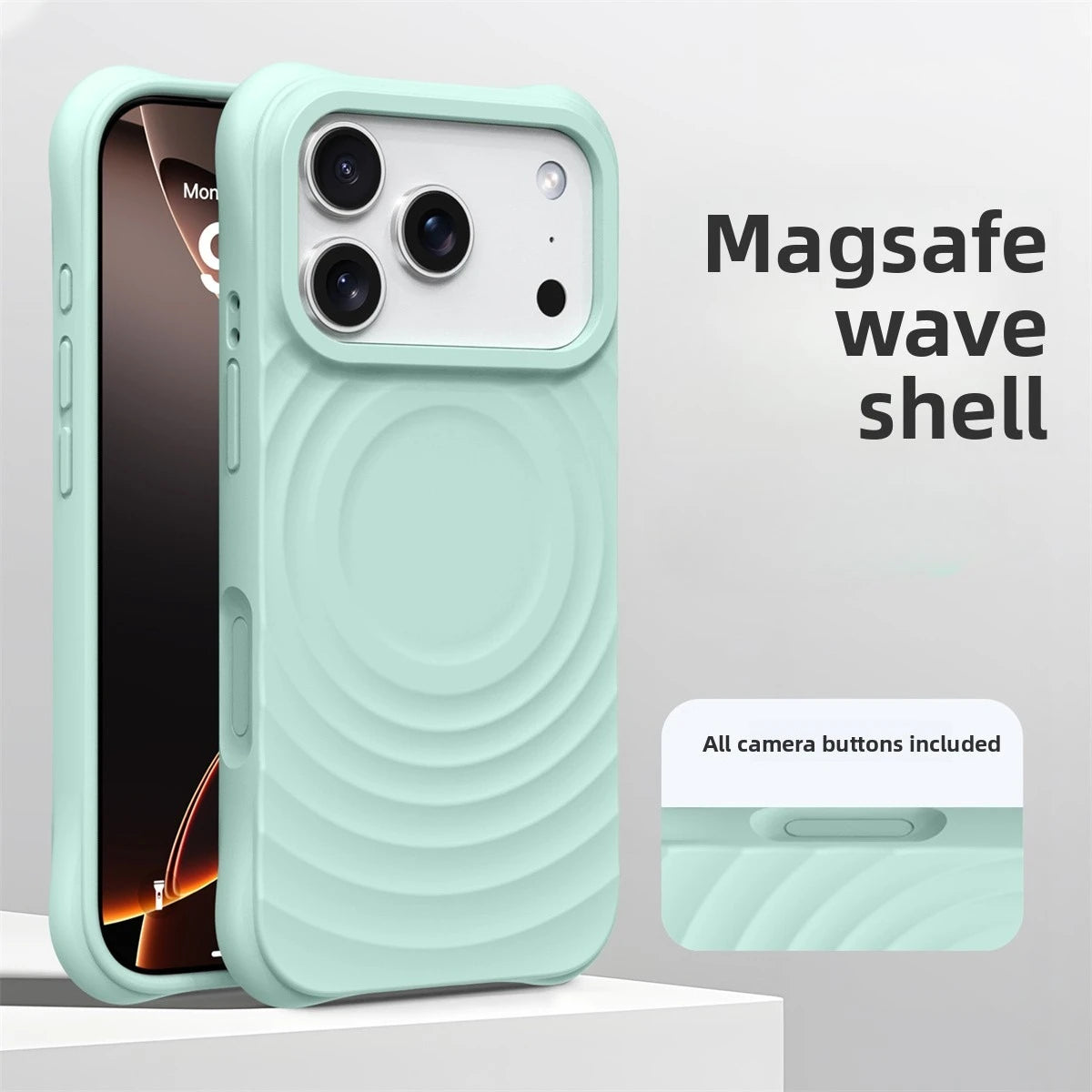 Official Water Ripple Silicone MagSafe Magnetic Soft iPhone Case