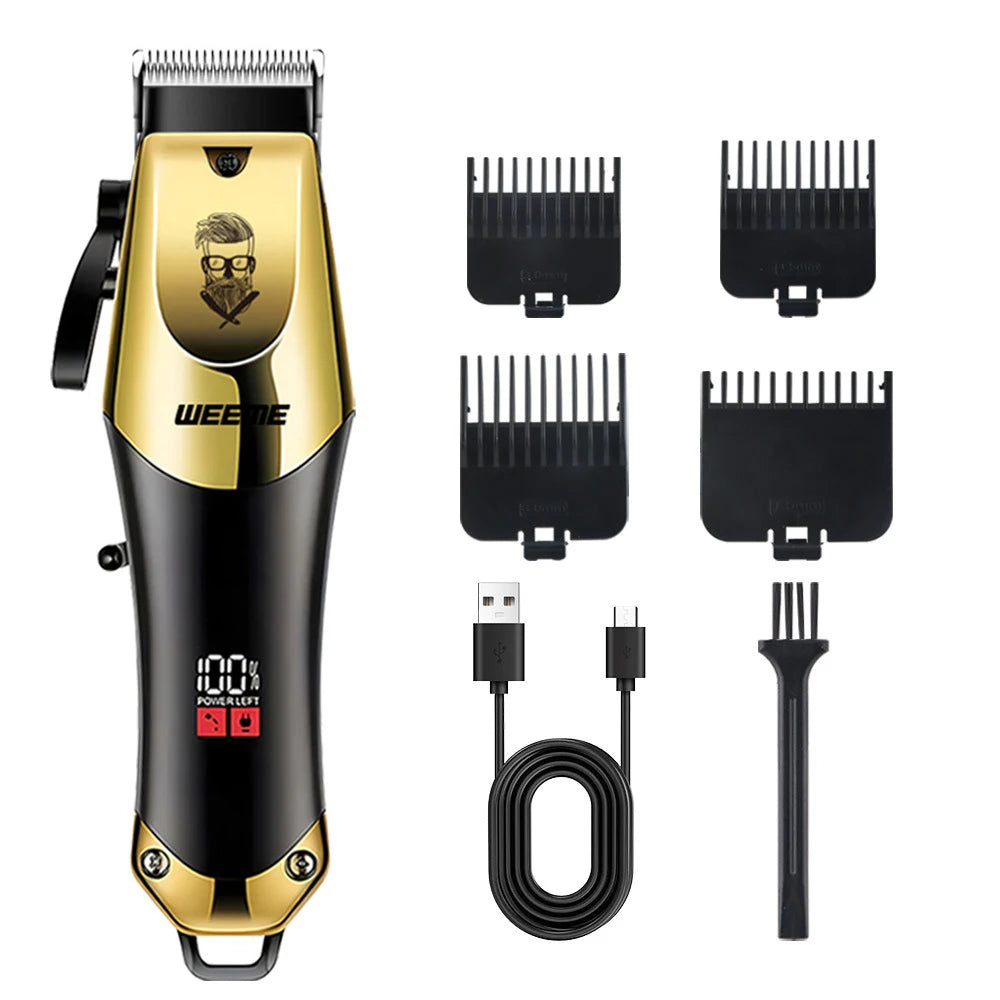 T9 Vintage Hair Clipper & Beard Trimmer Rechargeable Grooming Kit for Men