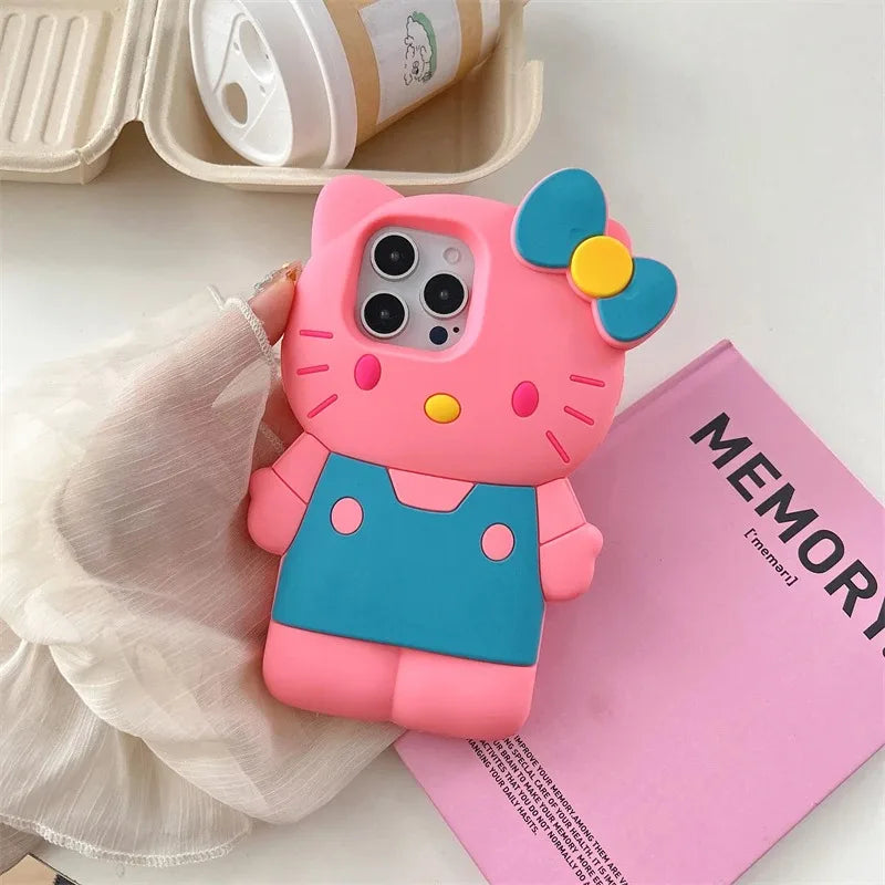 Hello Kitty 3D Cartoon Bow iPhone Case