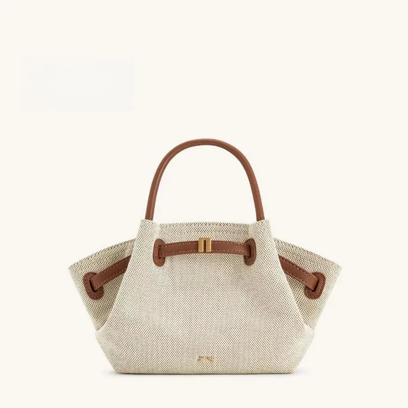 Dumpling Shoulder Bag Large Capacity Women Tote Handbag Minimalist Style