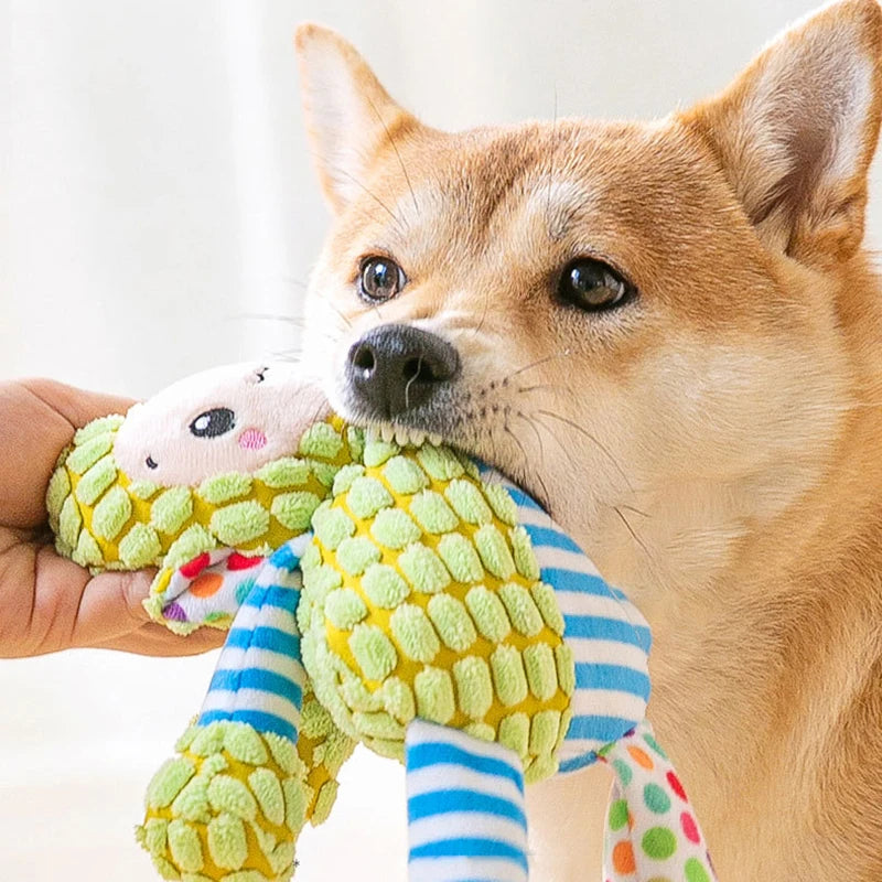 Interactive Squeaky Plush Chew Toy for Dogs and Cats