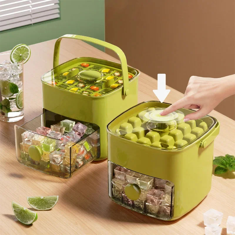 48 Grid Ice Cube Tray Easy Release Reusable Ice Maker Mold