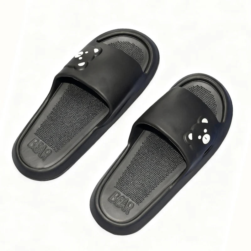 Women Cartoon Bear EVA Slippers Soft Non Slip Indoor Slides