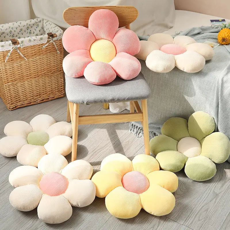Colorful Flower Plush Pillow 35cm Petal Cushion Home Decor Gift