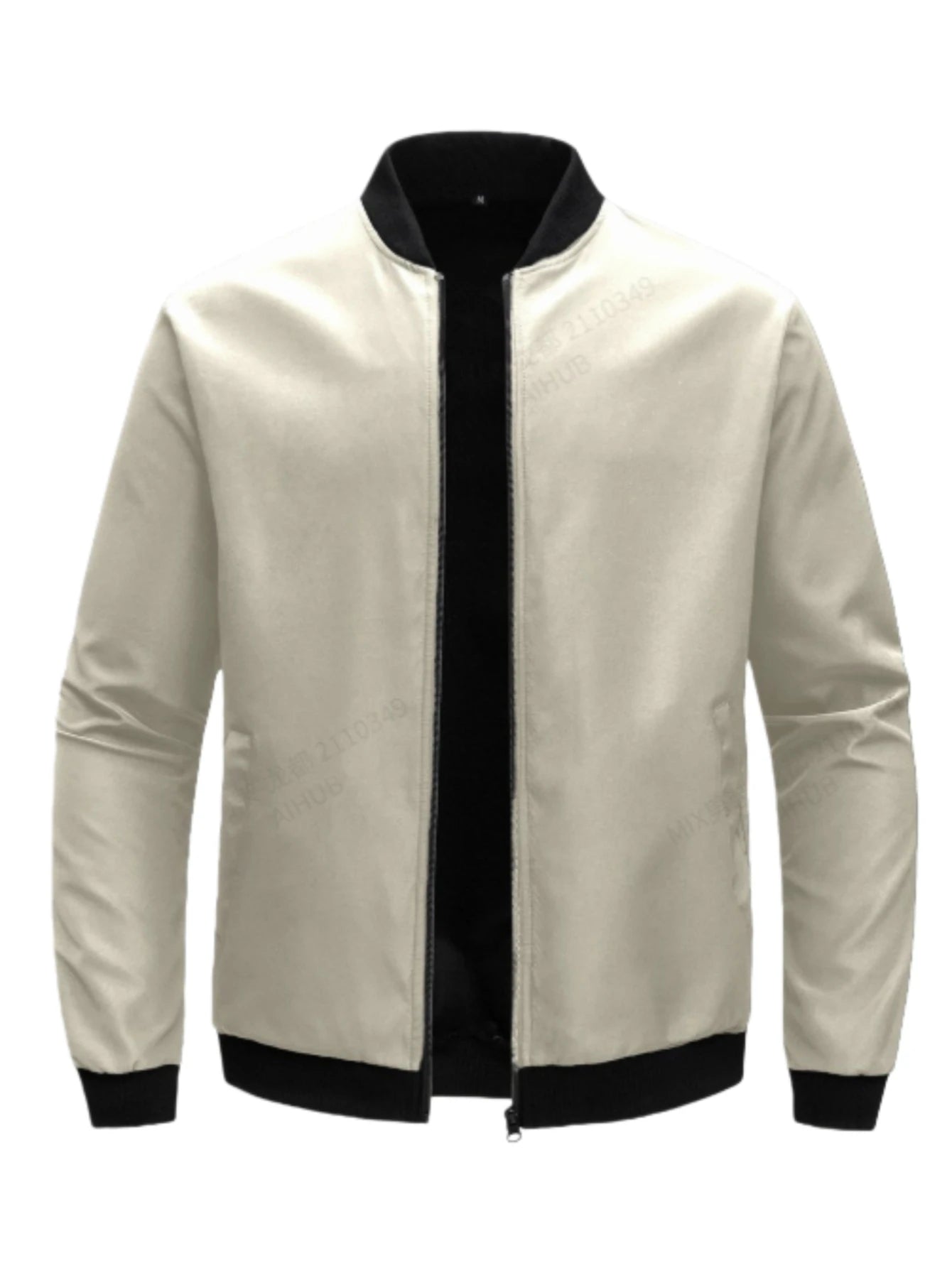 Men Baseball Collar Jacket Casual Lightweight Coat