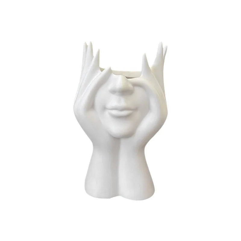 Creative Human Body Pen Holder Desktop Multifunctional Organizer for Office and Makeup Brushes