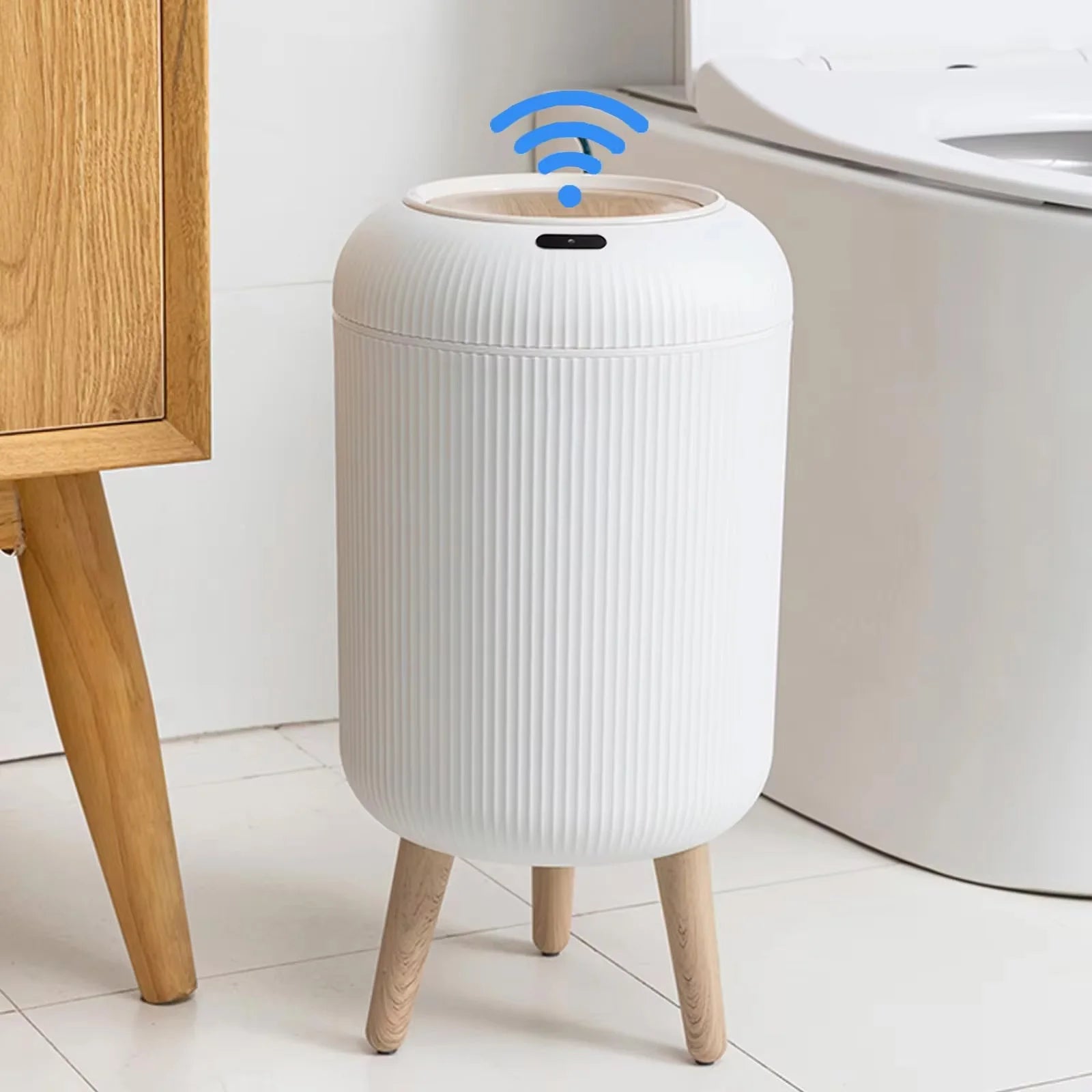 Automatic Sensor Trash Can with Lid Smart Motion Bathroom Kitchen Bin
